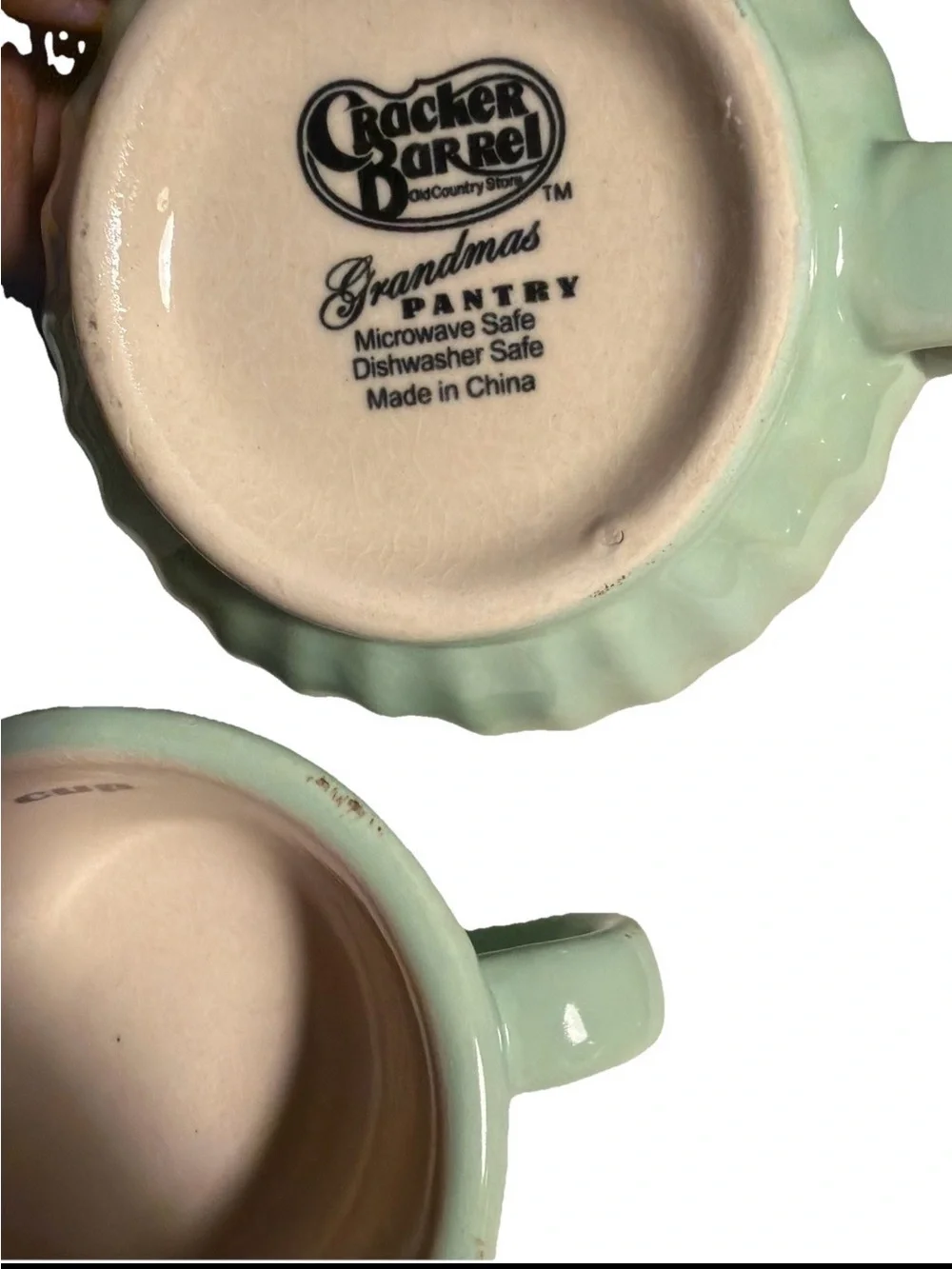 Cracker Barrel Grandma's Pantry  Mint Green measuring cup Set